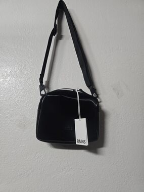 RAINS Black Crossbody Bag - Sleek Women's Shoulder Bag